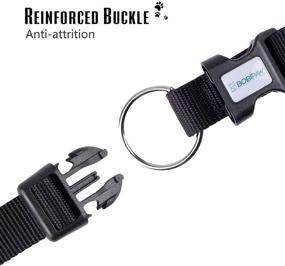 img 2 attached to 🐶 Premium No-Pull Dog Collar with O-Ring: Adjustable, Soft Padded for Small, Medium, and Large Dogs - Perfect for Walking, Training, and Running - Quick Release - Available in Pink, Purple, Black, Red
