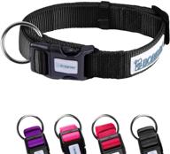 🐶 premium no-pull dog collar with o-ring: adjustable, soft padded for small, medium, and large dogs - perfect for walking, training, and running - quick release - available in pink, purple, black, red логотип