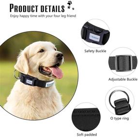img 3 attached to 🐶 Premium No-Pull Dog Collar with O-Ring: Adjustable, Soft Padded for Small, Medium, and Large Dogs - Perfect for Walking, Training, and Running - Quick Release - Available in Pink, Purple, Black, Red
