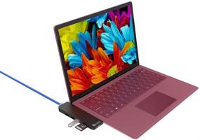 img 3 attached to 🔌 Juiced Systems CruzHUB - Surface Laptop 2 Adapter: Gigabit Ethernet, 4K HDMI, USB 3.0, SD, Micro SD, AUX - Compatible with Surface Laptop v1 and v2