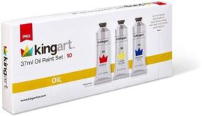 img 3 attached to 🎨 KINGART Professional Oil Paint Set - 10 Unique Colors in 37ml Metal Tubes