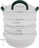 🥧 green 10-inch portable pie carrier with lid and tray - 3-in-1 round cupcake container, egg holder, muffin tart, and cookie keeper логотип