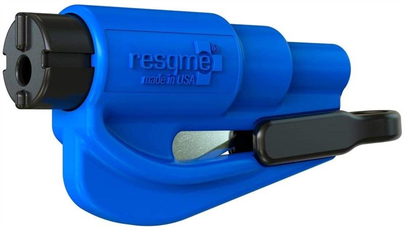 resqme The Original Keychain Car Escape Tool, Made in USA (Blue) (01.100.02)