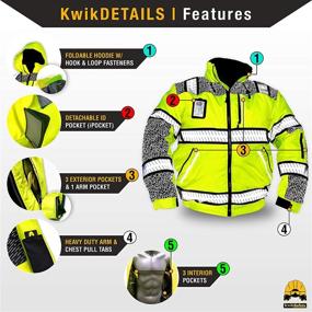 img 1 attached to 🏗️ Enhance Job Safety with KwikSafety Charlotte Visibility Construction Health & Safety Products: Detachable & Reliable