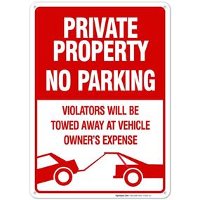 img 4 attached to 🚫 Property Violators No Parking Sign