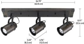 img 1 attached to Globe Electric 59316 Kit Track Lighting - Dark Wood: One Count Pack for All Your Lighting Needs