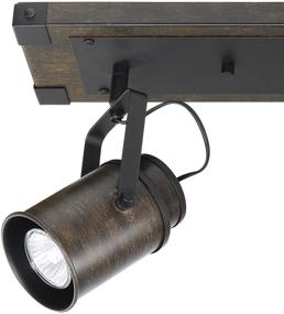 img 3 attached to Globe Electric 59316 Kit Track Lighting - Dark Wood: One Count Pack for All Your Lighting Needs