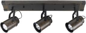 img 4 attached to Globe Electric 59316 Kit Track Lighting - Dark Wood: One Count Pack for All Your Lighting Needs