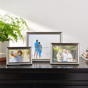 img 1 attached to 🖼️ Enhanced SEO: Lawrence Frames 609057 Pewter Finish 5x7 Metal Picture Frame