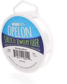 img 4 attached to 🔮 The Beadsmith Opelon Beading Cord – Stretch Jewelry Fiber – White Color, 0.7mm Diameter, 5-Meter Spool – Versatile Jewelry Making Cord for Necklaces, Bracelets, and DIY Crafts