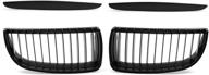 🚗 enhance your bmw e90's look with the uxcell car matte black front hood kidney grille grill - fits 325i, 328i, 328xi, 335i, 335xi, 330i, 330xi logo