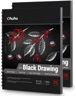 ohuhu spiral bound heavyweight graphite charcoal logo