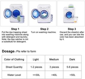 img 2 attached to 🧦 24-Count RUILLSEN Laundry Color Catcher Sheets for Home, Christmas Dye Trapping Color Grabber, Stain Remover, Dye Collector, In-Wash Machine Supply for Homecoming Dress