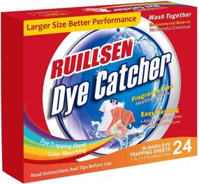 img 4 attached to 🧦 24-Count RUILLSEN Laundry Color Catcher Sheets for Home, Christmas Dye Trapping Color Grabber, Stain Remover, Dye Collector, In-Wash Machine Supply for Homecoming Dress