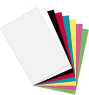 🎨 vibrant 11" assorted plastic art sheets by creativity street pacon - 8 colors for endless creativity! logo