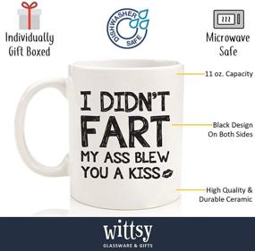 img 3 attached to 🎁 Hilarious Prank Gift - Mug: Silent Air Release - Top Christmas Gifts for Men, Dad, Women - Exceptional Xmas Gift Idea for Him from Son, Daughter, Spouse - Birthday Present for Husband, Brother, Boyfriend- Entertaining Novelty Cup