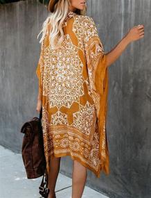 img 2 attached to 👗 Stylish Women's Floral Kimonos: Perfect Swimsuit Cover Ups for Your Beach Vacation