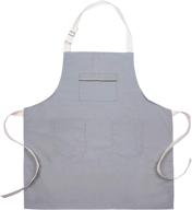 rehaffe aprons with pockets - adjustable plus size aprons for men and women, durable cotton canvas thick aprons for kitchen and grill логотип