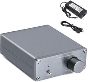 img 4 attached to 🔊 Усилитель звука Facmogu TDA7498E стерео с блоком питания DC 24V 6A - 160W x 160W Двухканальный Hi-Fi усилитель, миниатюрный интегрированный цифровой усилитель класса D для автомобильного аудио и домашних динамиков (усилитель + адаптер)