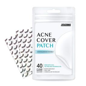 img 4 attached to 🌸 Avarelle Pimple Patches (40 Count): Hydrocolloid Acne Spot Treatment with Tea Tree Oil, Calendula Oil, and Cica