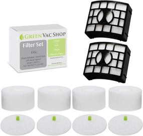 img 4 attached to 🔍 Ultimate Filter Set for Shark DuoClean Rotator Lift-Away Speed Zero-M: GreenVacShop's NV601, NV611, NV770, NV771, UV700, XFF600 XHF600 (4 Foam + 4 Felt + 2 HEPA Filters Kit)