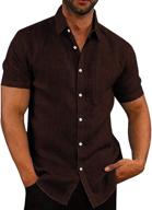 👔 coofandy textured designer western regular men's shirts: elevate your clothing style logo