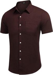 img 2 attached to 👔 COOFANDY Textured Designer Western Regular Men's Shirts: Elevate your Clothing Style