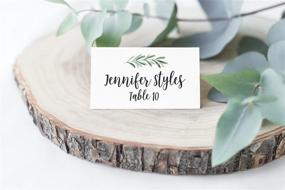 img 2 attached to 🌿 25 Elegant Branch-Style Table Place Cards: Ideal for Weddings, Holidays, Dinner Parties, Birthdays, Buffets, and Catering Events