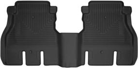 img 4 attached to 🚙 Husky Liners 54631 Fits 2018-2019 Jeep Wrangler JL | X-act Contour 2nd Seat Floor Mat - 4 Door | Black