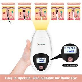 img 2 attached to 💁 FDA Certified AOHEKANG IPL Hair Removal Device, Safest Permanent Laser Hair Removal for Women with 999900 Flashes - Facial Hair Removal at Home for Face, Lip, Armpit, and Bikini