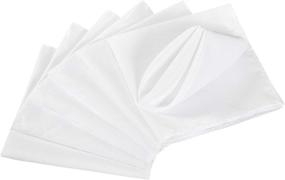 img 2 attached to 🍽️ Cupuamon Reusable Polyester Wedding Napkins: Food & Beverage Service Equipment and Supplies