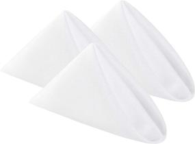 img 4 attached to 🍽️ Cupuamon Reusable Polyester Wedding Napkins: Food & Beverage Service Equipment and Supplies