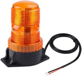 img 4 attached to Magnetic Amber LED Strobe Lights - Enhance Safety on Forklifts, Golf Carts, UTVs, Cars, Trucks, and Tractor with WOWTOU 12V 24V Flashing Beacon