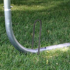 img 1 attached to 💪 VASGOR 12” x 2.8” Trampoline Wind Stakes: Heavy-Duty U Shape Ground Anchors for Maximum Stability