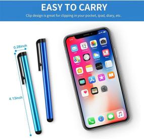 img 3 attached to 🖊️ Outus 40 Pieces Capacitive Slim Stylus Pens for Touch Screens - Compatible with iPhone, iPad, Tablet (Multicolor)