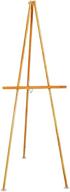 🎨 lightweight wood display easel, natural oak - quartet 41e logo