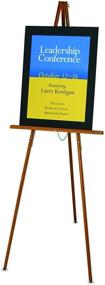 img 2 attached to 🎨 Lightweight Wood Display Easel, Natural Oak - Quartet 41E
