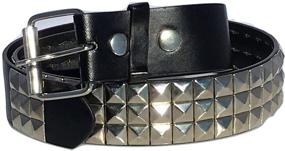 img 3 attached to Stylishly Edgy: Dangerous Threads Black Studded Belt