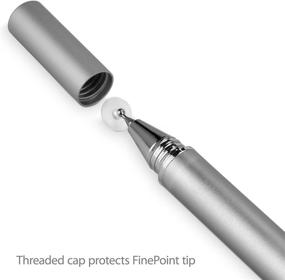 img 3 attached to 💥 Enhance Your HP Spectre X360 Experience with BoxWave Stylus Pen - FineTouch Capacitive Stylus for Precise Control - Metallic Silver