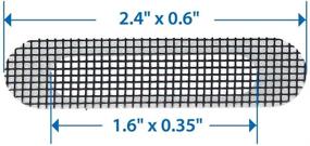 img 2 attached to 🪟 Enhance Window Ventilation: by.RHO 50pcs White Window WEEPHOLE Cover Screen Patch