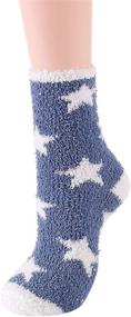 img 1 attached to 🧦 Winter Women's Fluffy Sleep Socks - Fleece Fuzzy, Athletic, Warm & Plush Cozy Socks