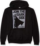 🌟 star wars boys' hooded pullover fleece - fashionable hoodies & sweatshirts for kids logo