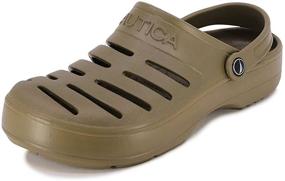 img 4 attached to Nautica Mens Clogs Slip Edge Black 11 Men's Shoes in Mules & Clogs