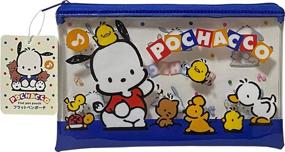 img 3 attached to 👜 FRIEND Sanrio Flat Vinyl Pouch 20×12 cm, Zipper Pen Case, Accessories & Cosmetics Multi Case Bag