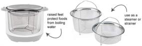 img 2 attached to Set of 2 Stainless Steel Official Instant Pot Mesh Steamer Baskets