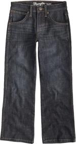 img 2 attached to Wrangler Boys' Retro Relaxed Fit Boot Cut Jean, Rocky Mount 4 Slim - Stylish and Comfortable Denim for Your Little One