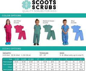 img 3 attached to Scoots Toddler Scrubs Синий 4T