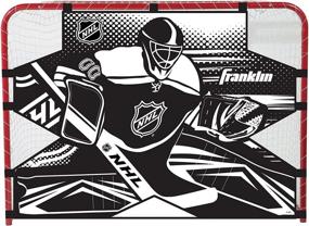 img 4 attached to Franklin Sports NHL Championship 72-Inch Hockey Shooting Target Goal - Perfect Your Aim!