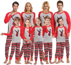 img 3 attached to Matching Christmas Pajamas Snowman Children Apparel & Accessories Baby Girls for Clothing