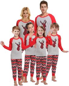 img 1 attached to Matching Christmas Pajamas Snowman Children Apparel & Accessories Baby Girls for Clothing